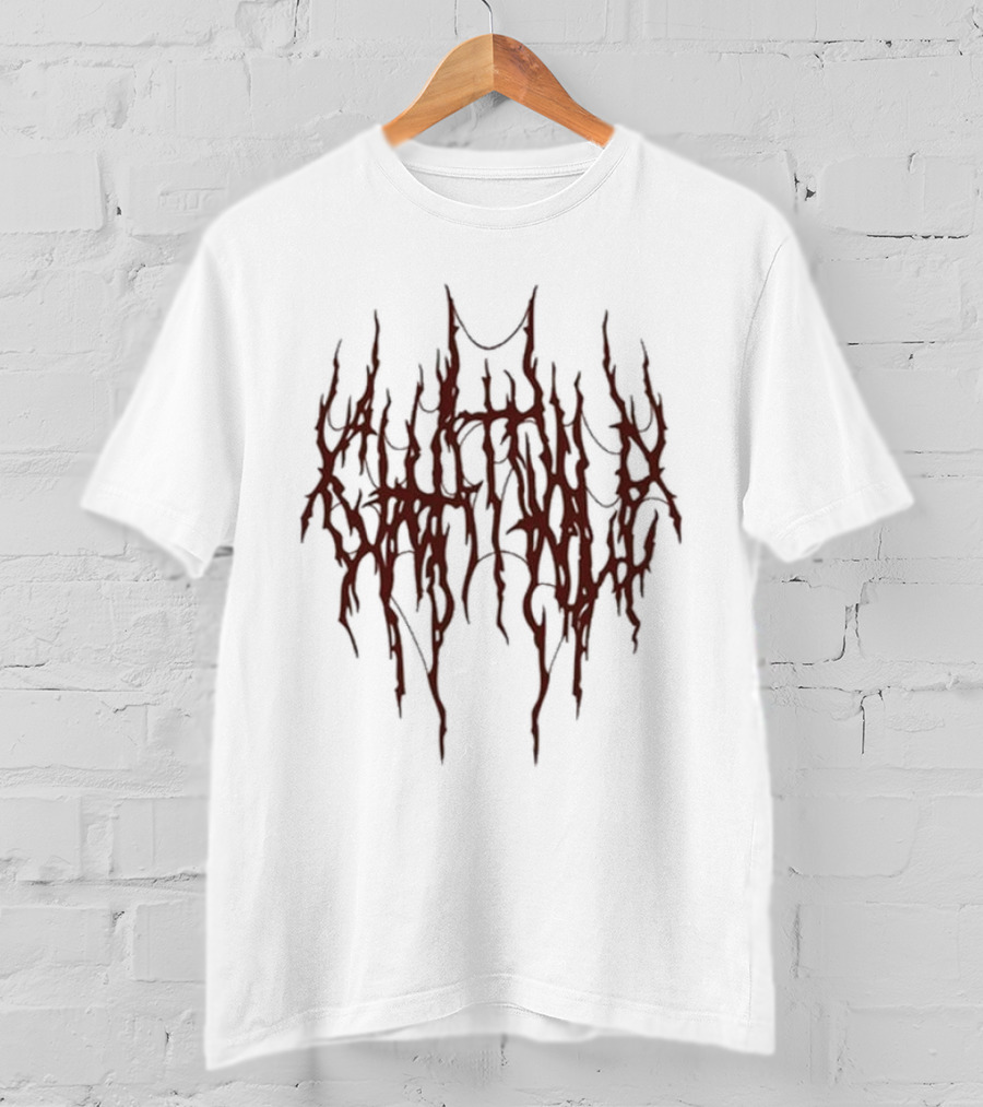 Chat Pile Red Dripping Text Design T-Shirt