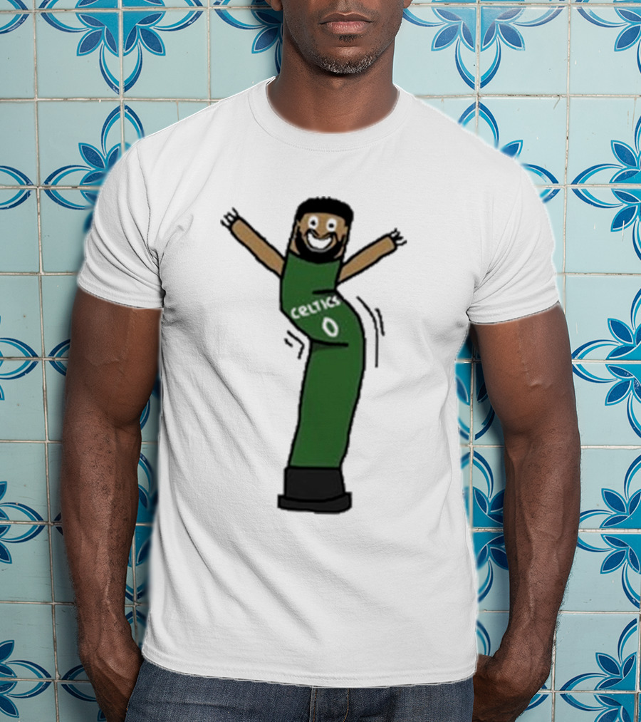 Celtics Jayson Tatum Inflate-Tum Cartoon T-Shirt