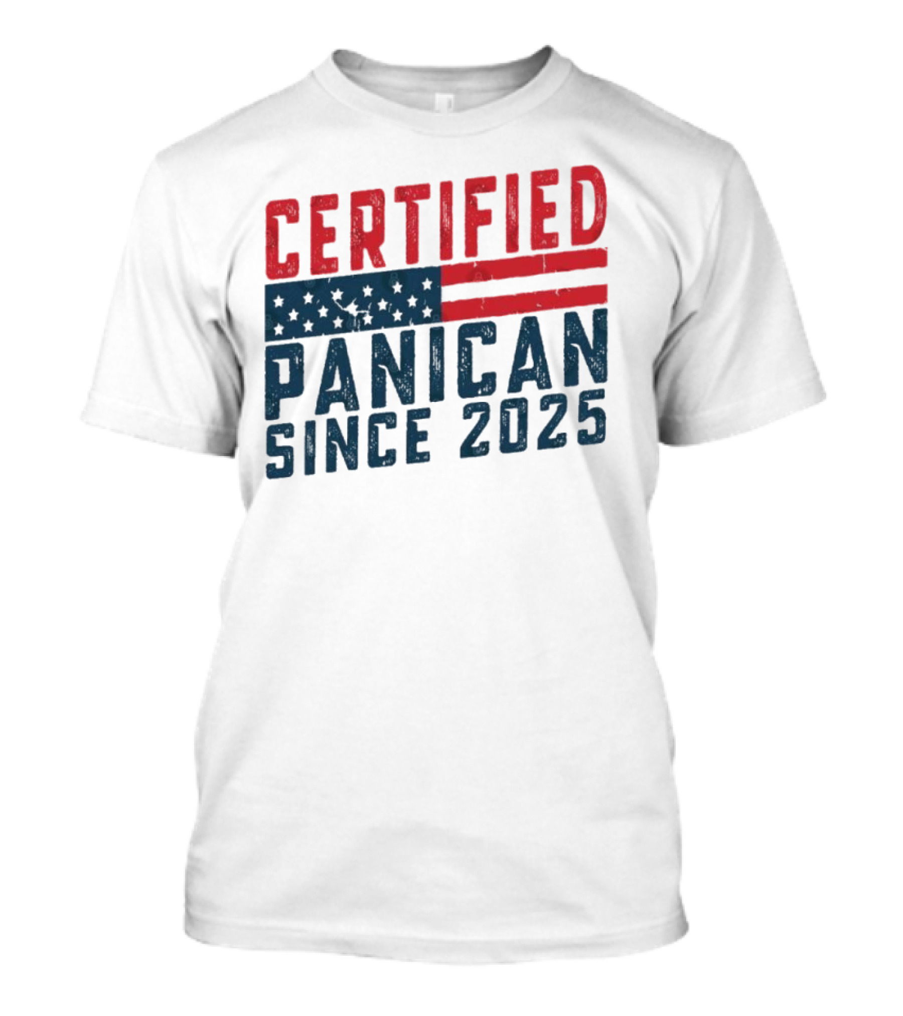 Certified Panican Since 2025 American Flag Stars And Stripes T-Shirt