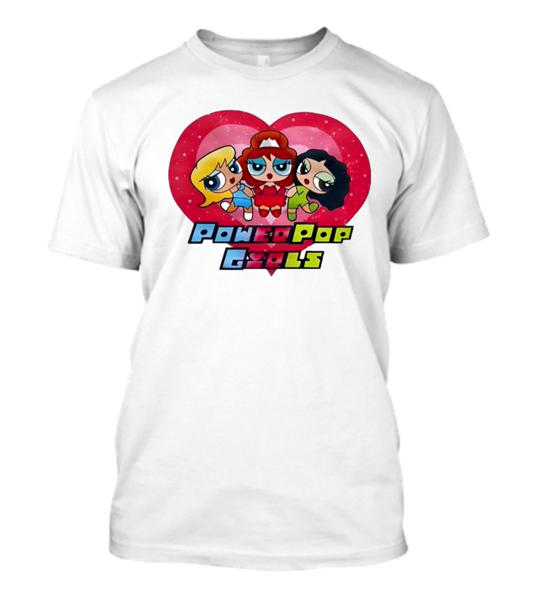 Chappell Roan Power Pop Girls Heart Cartoon Trio T-Shirt