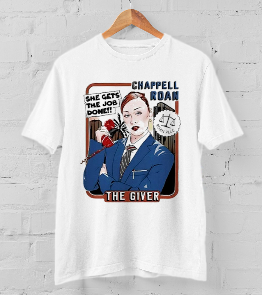 Chappell Roan The Giver Blue Suit Red Rose T-Shirt