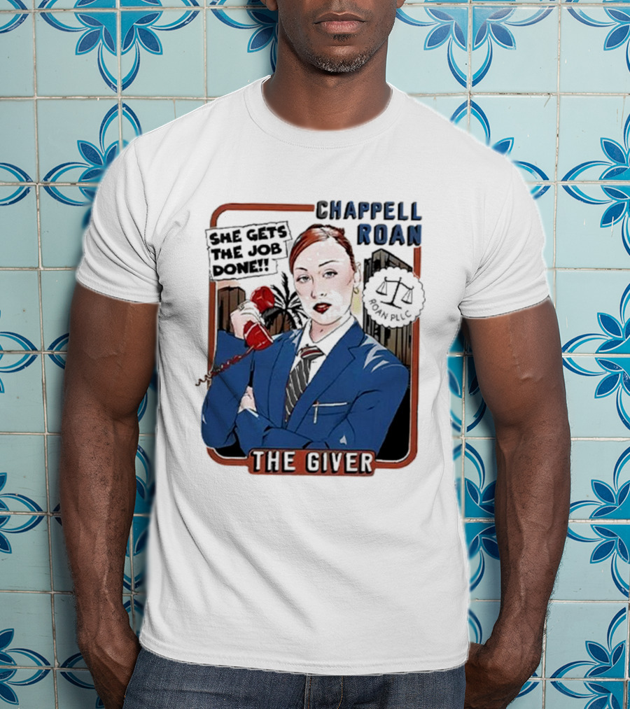 Chappell Roan The Giver Blue Suit Red Rose T-Shirt