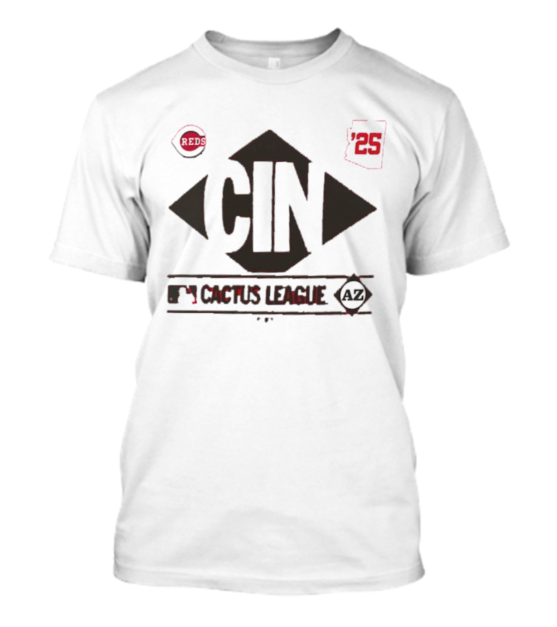 Cincinnati Reds 2025 CIN Cactus League AZ True Icon T-Shirt