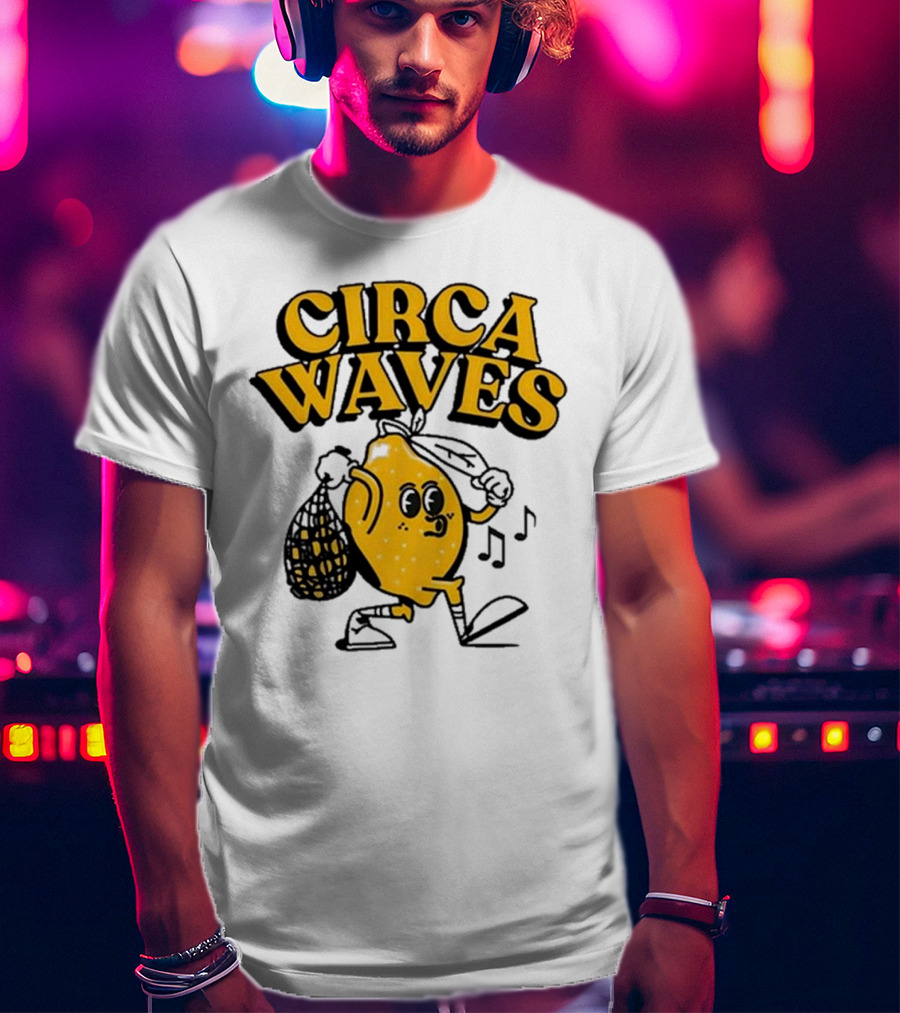 Circa Waves Leroy The Lemon Running Cartoon T-Shirt
