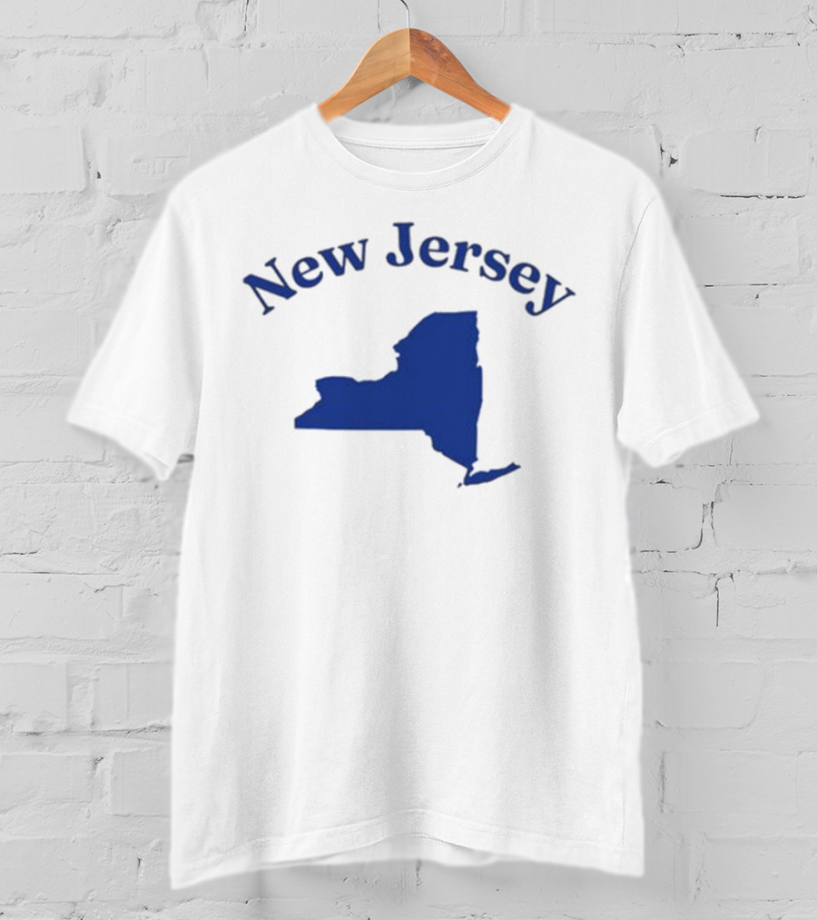 New Jersey Clickhole Map Of New York T-Shirt