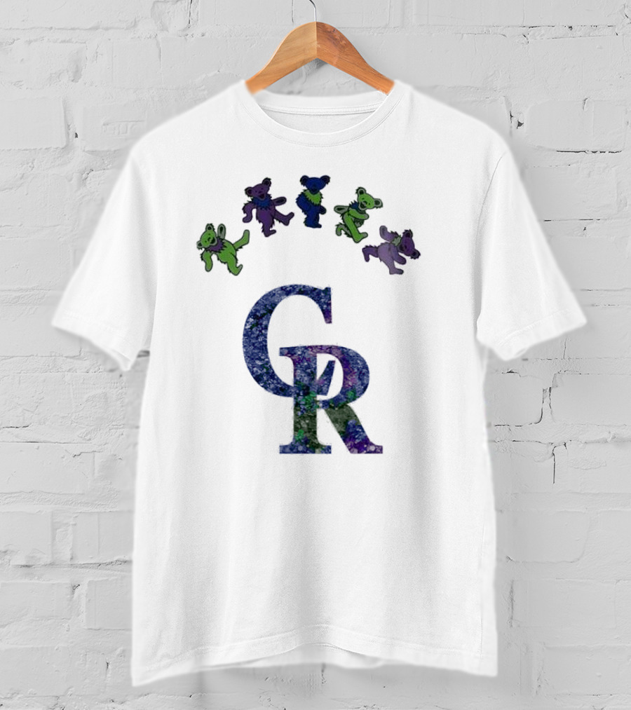 Colorado Rockies Grateful Dead Dancing Bears 2025 T-Shirt