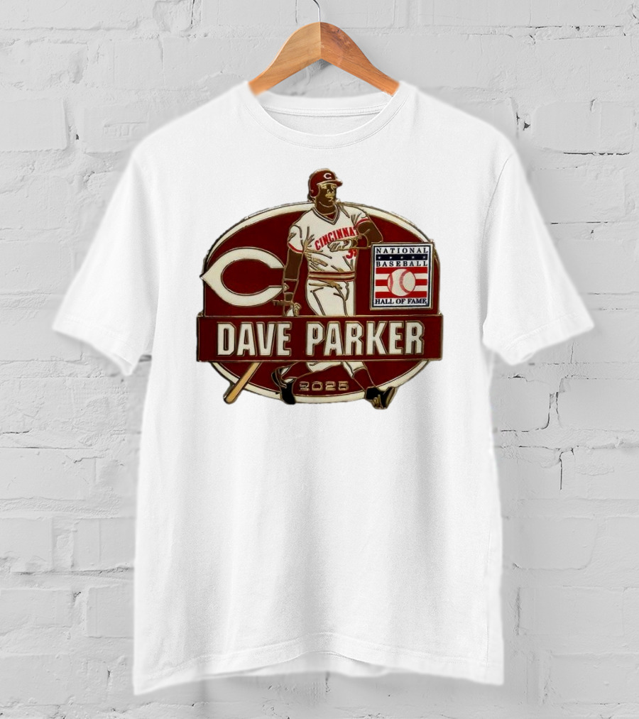 Dave Parker Cincinnati Reds National Baseball Hall Of Fame 2025 Collector’s T-Shirt