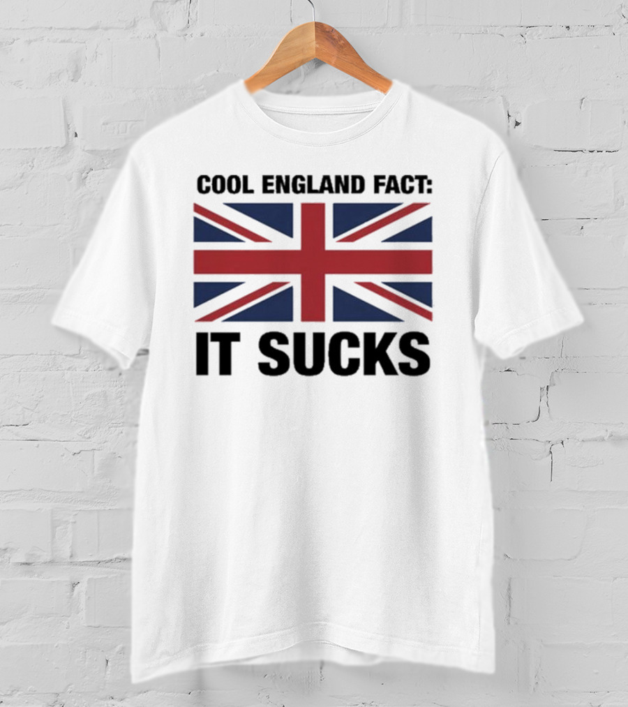 Cool England Fact It Sucks Union Jack T-Shirt