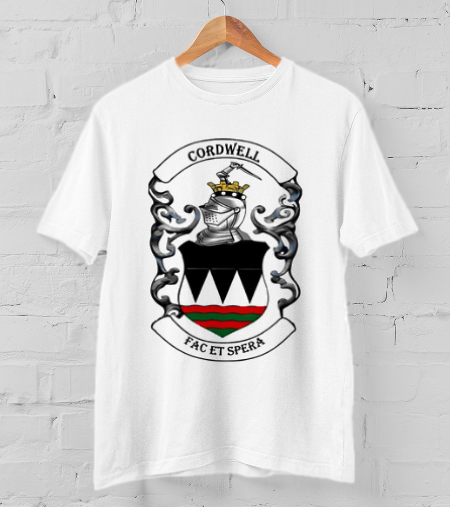 Cordwell Crest Coat Of Arms With Crown And Shield T-Shirt