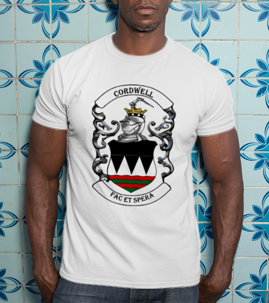 Cordwell Crest Coat Of Arms With Crown And Shield T-Shirt