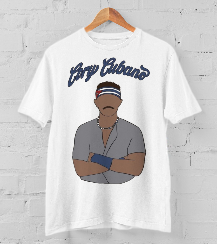 Cory Cubano Stylized Illustration With Headband And Necklace T-Shirt