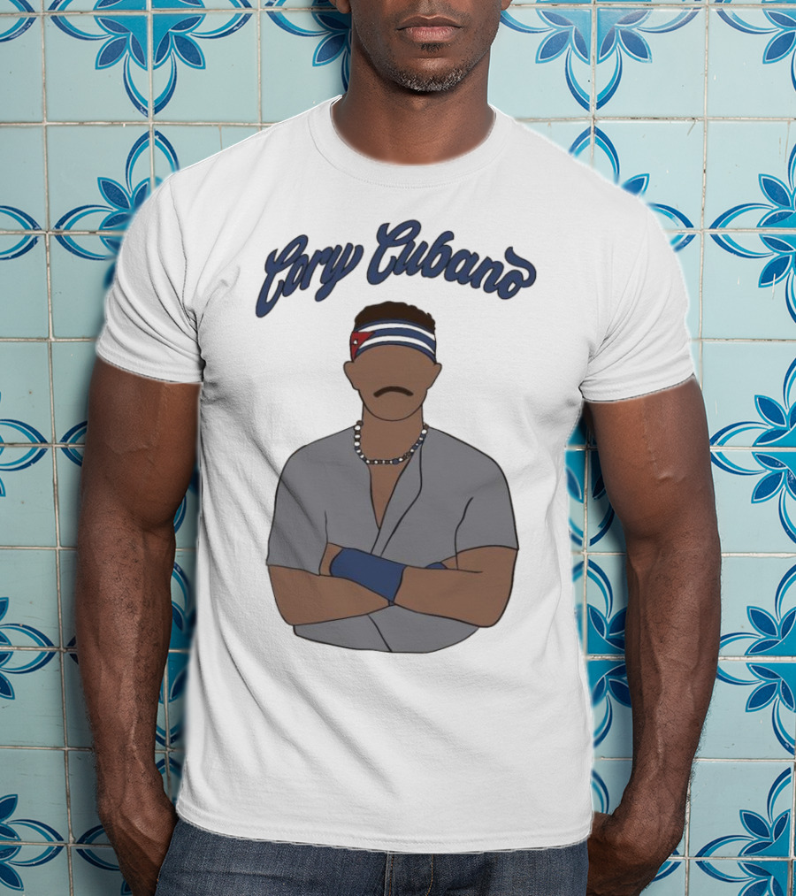 Cory Cubano Stylized Illustration With Headband And Necklace T-Shirt