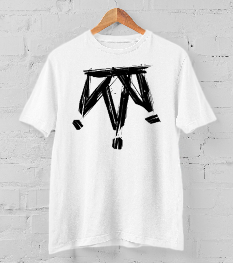 Damian Drake The Crown Vintage Skull Wings And Cross Skeleton Motif T-Shirt