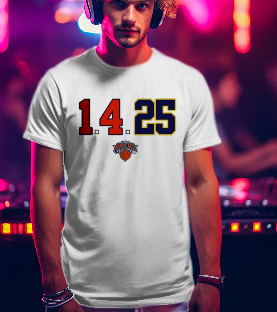 Derrick Rose Numbers 14 25 New York Knicks T-Shirt