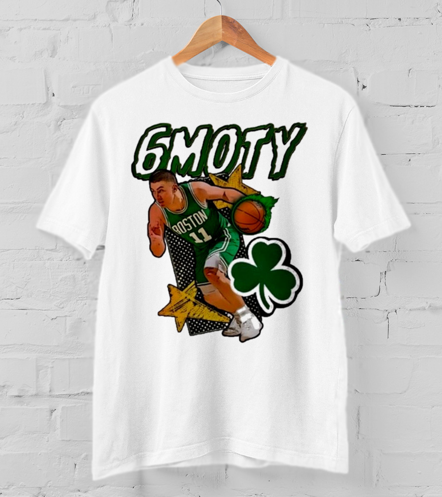 Boston Celtics Derrick White Payton Pritchard 6Moty Shamrock Basketball T-Shirt