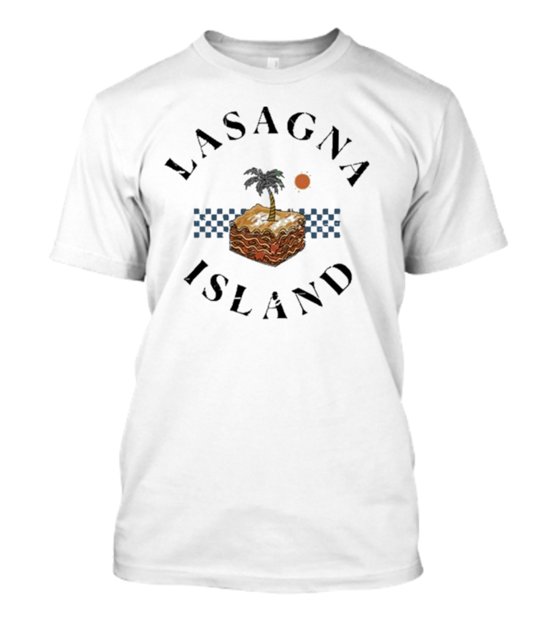 Try Guys Lasagna Island Event Jan 25 2025 Candle Sunburst Checkered Pattern T-Shirt