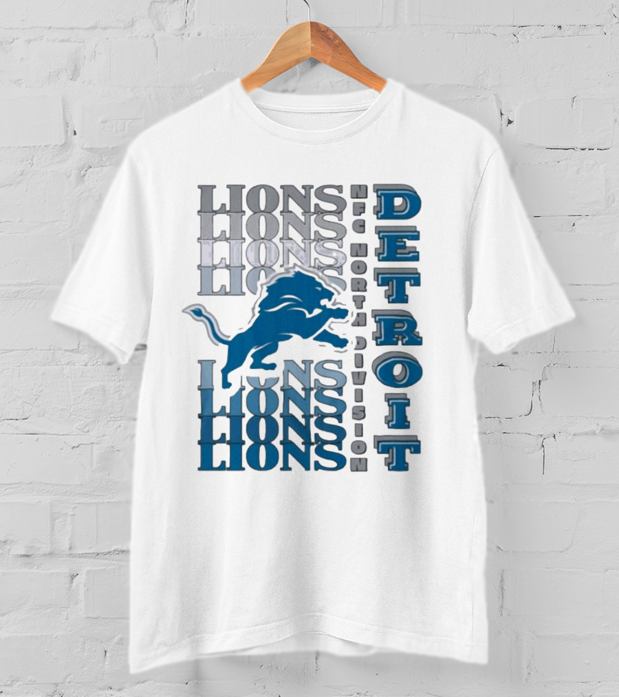 Detroit Lions NFC North Division LIONS DETROIT T-Shirt