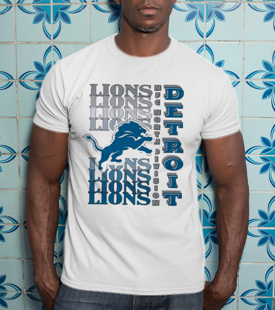 Detroit Lions NFC North Division LIONS DETROIT T-Shirt