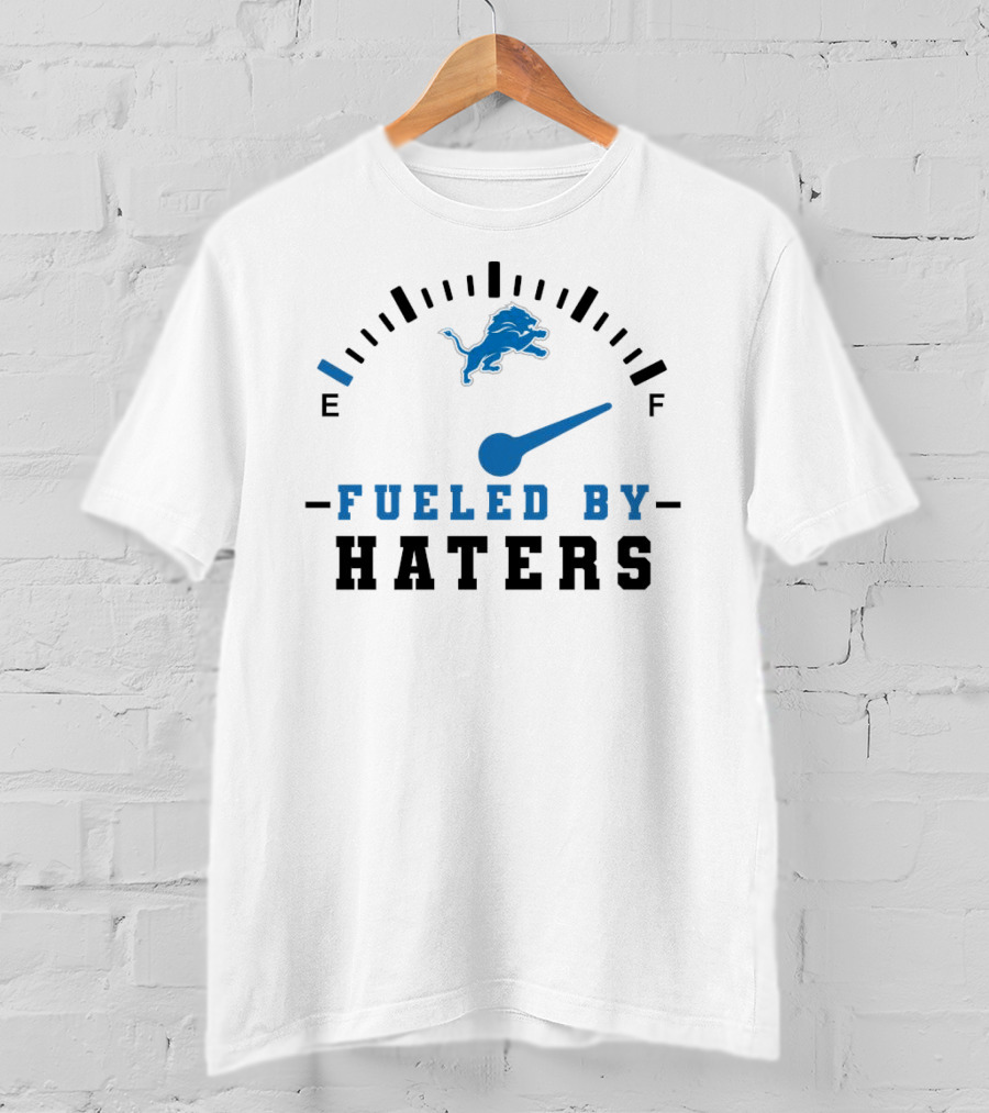 Detroit Lions Fueled By Haters Speedometer T-Shirt
