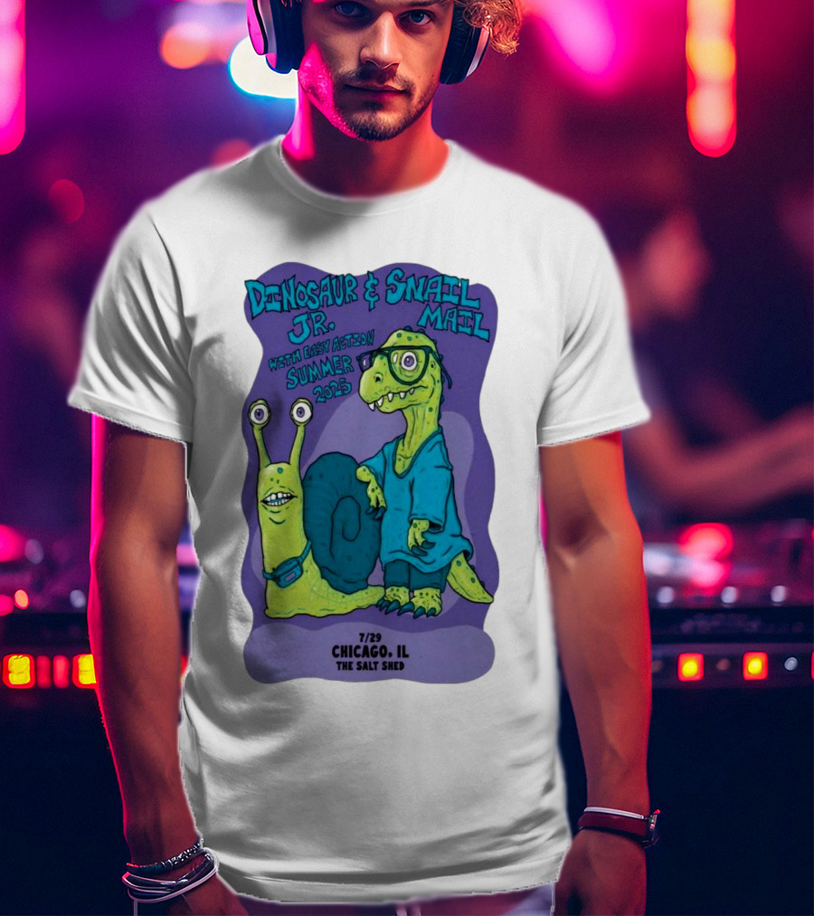 Dinosaur Jr. Snail Mail Summer 2025 Chicago IL The Salt Shed T-Shirt