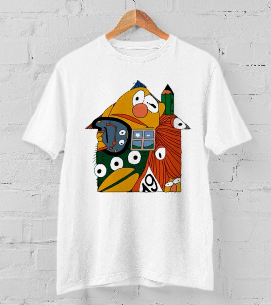 Don’t Hug Me I’m Scared And Pencil Characters T-Shirt