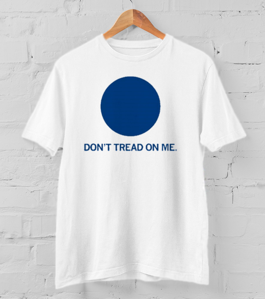 Don’t Tread On Me Blue Dot Circular Emblem T-Shirt