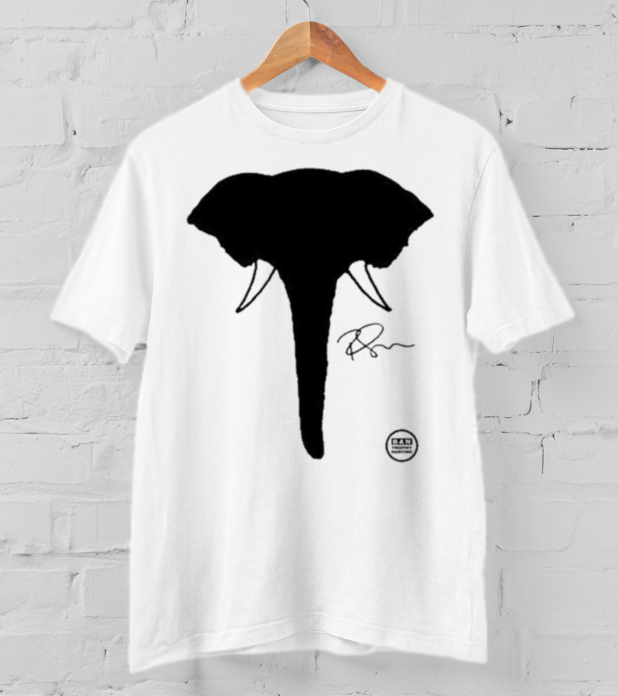 Ricky Gervais Elephant Silhouette T-Shirt
