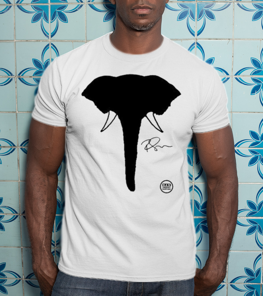 Ricky Gervais Elephant Silhouette T-Shirt