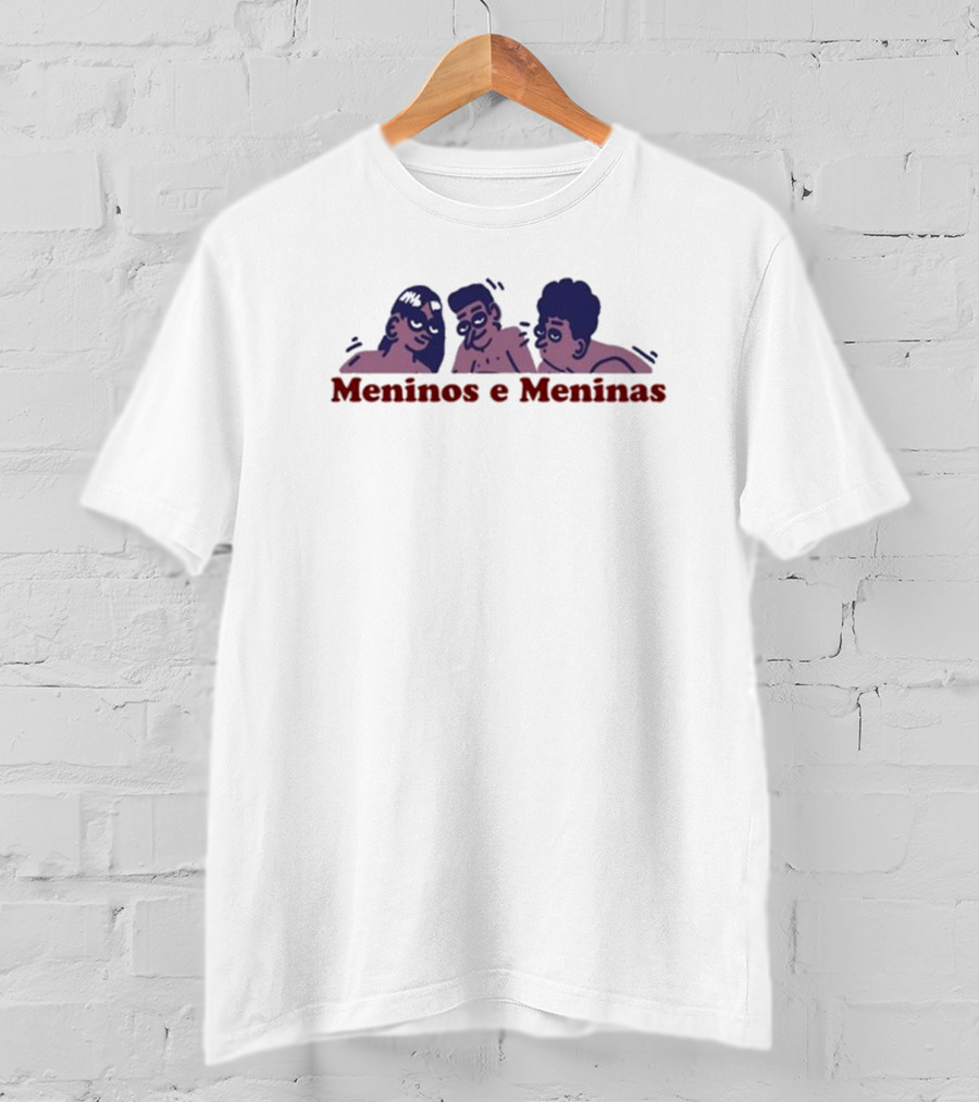Meninos E Meninas Eri Eros Playful Cartoon Illustration T-Shirt