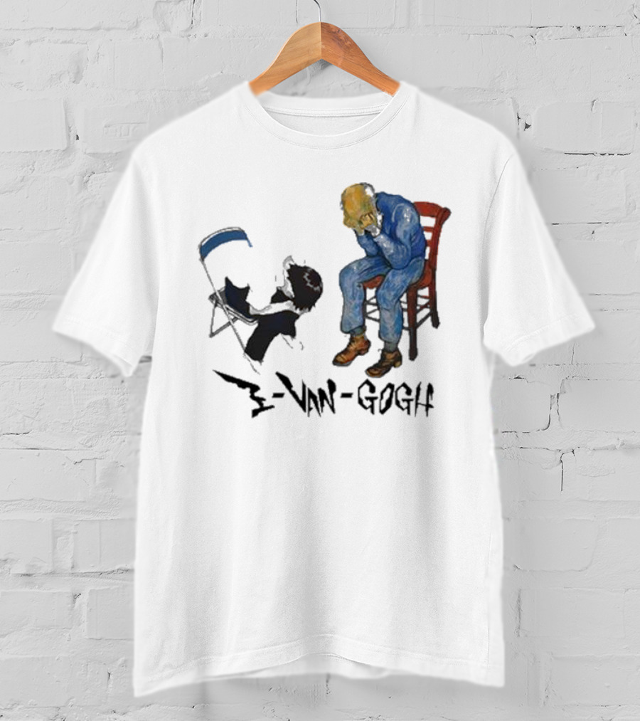 Evangogh Ikari Shinji And Gate Van Gogh Mashup T-Shirt