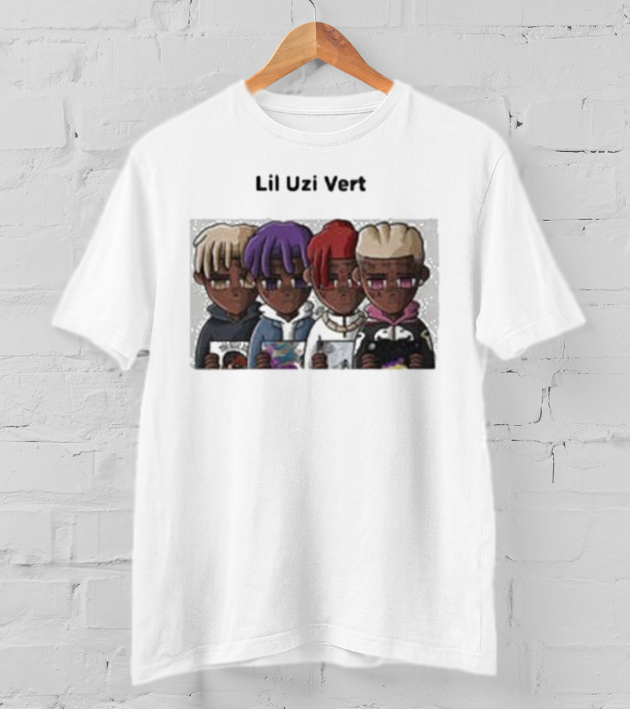 Lil Uzi Vert Evolution Cartoon Characters Holding Albums T-Shirt