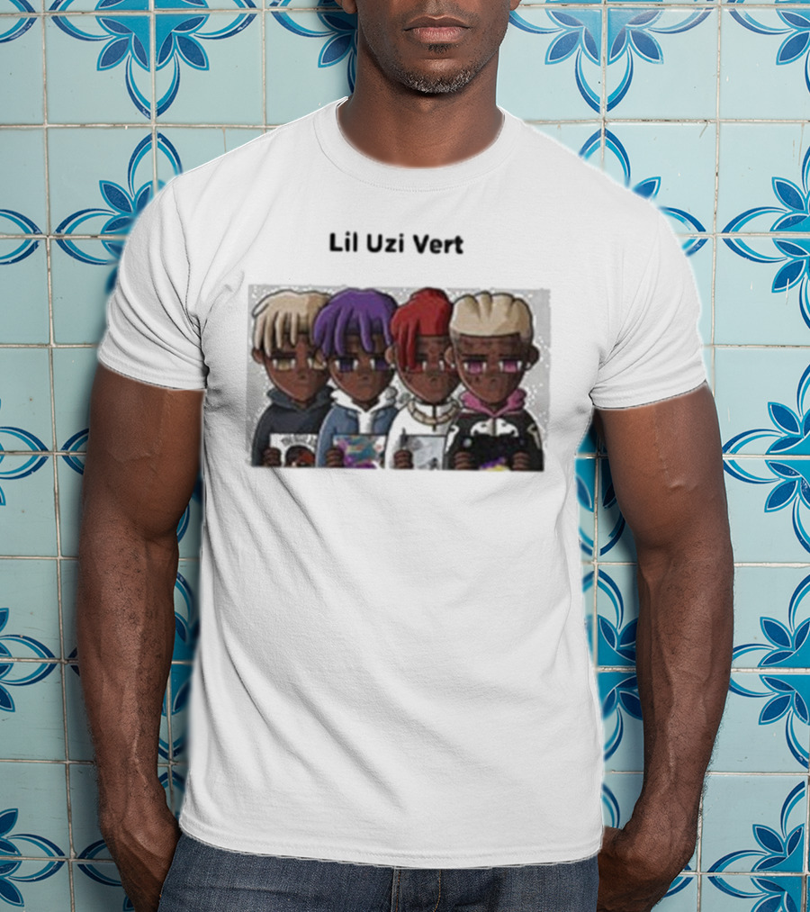 Lil Uzi Vert Evolution Cartoon Characters Holding Albums T-Shirt