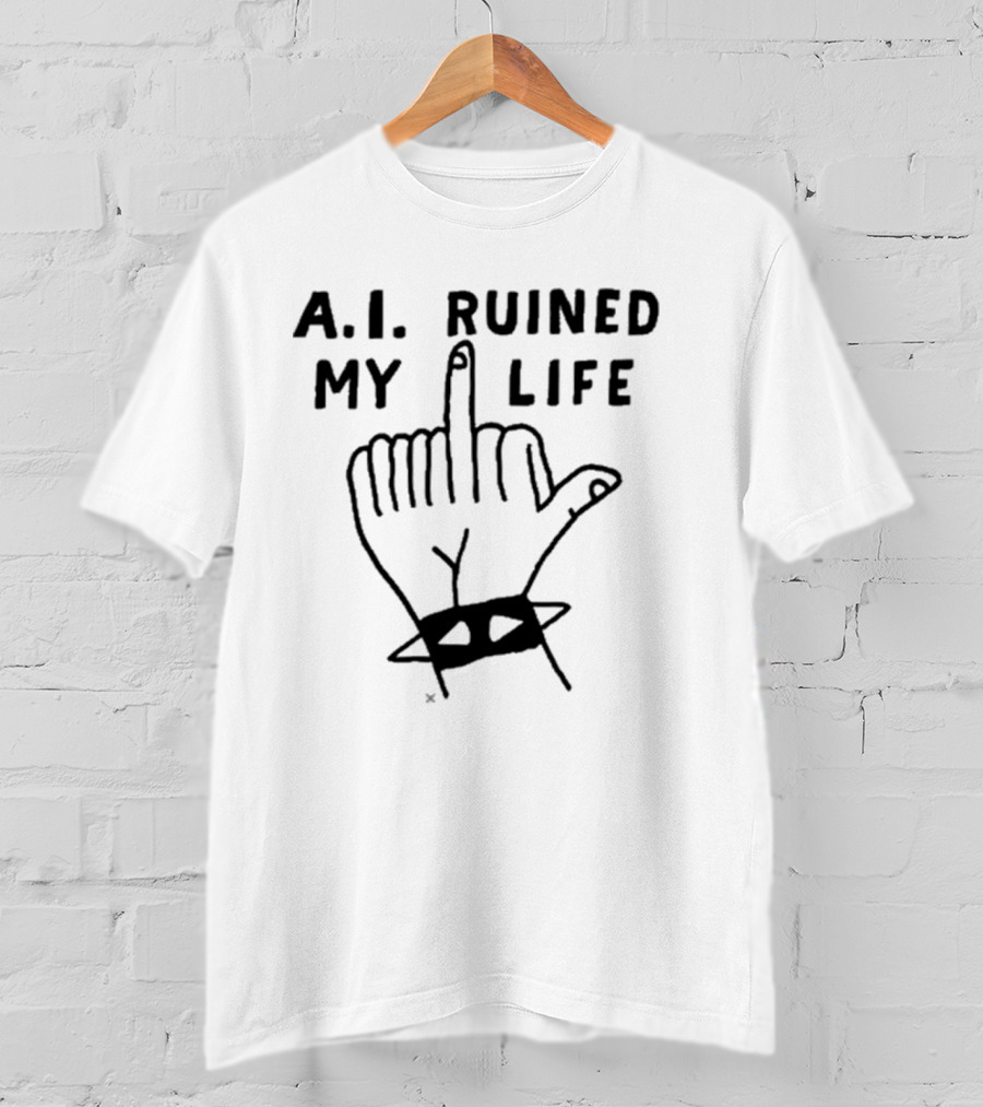 Family A.I. Ruined My Life Retro Robot And Kids T-Shirt