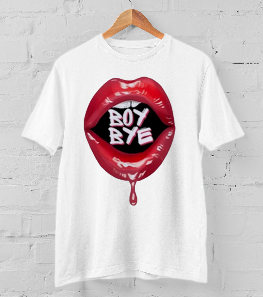 Fabulous Demps Boy Bye Red Lips Bold Style T-Shirt
