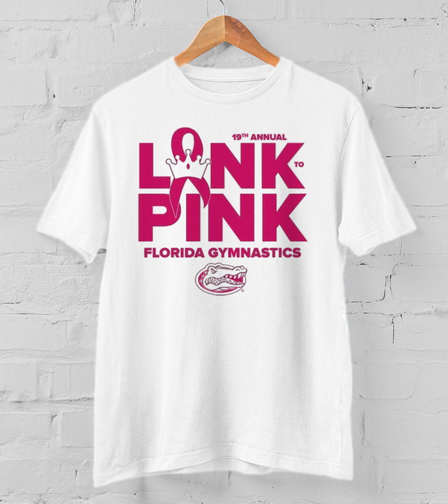 Florida Gators Gymnastics 17th Annual Link To Pink Breast Cancer Awareness Event T-Shirt