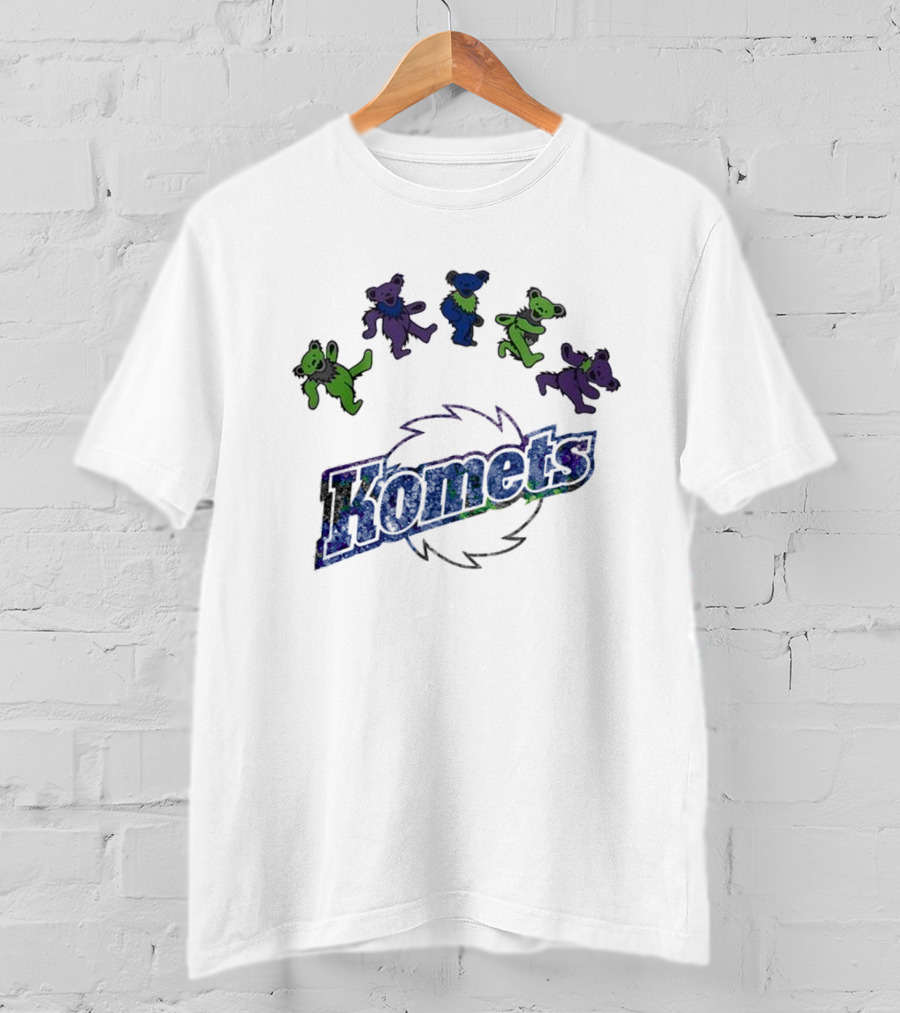 Fort Wayne Komets Grateful Dead Night 2025 Hockey Bears T-Shirt