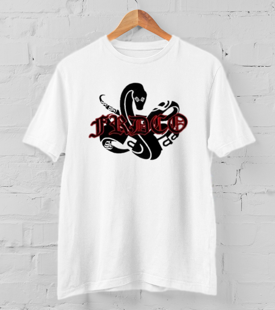 FRDCO Endless Stone Wash Embroidery Snake T-Shirt