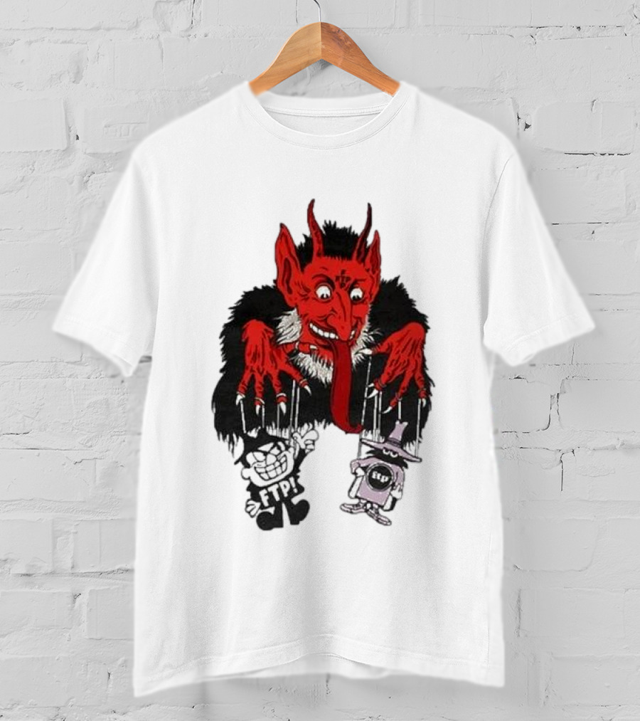 FTP Krampus Devil Puppet Master With FTP Characters T-Shirt