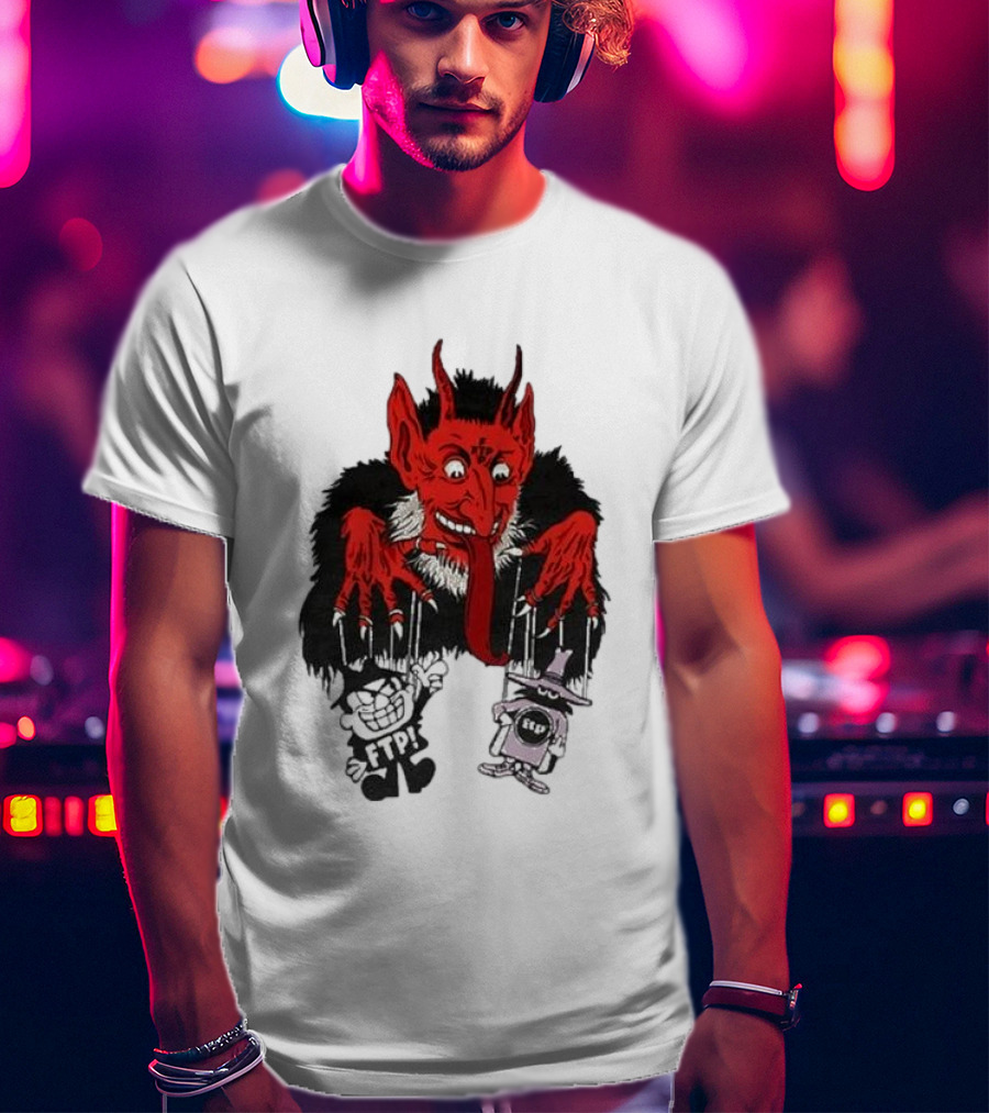 FTP Krampus Devil Puppet Master With FTP Characters T-Shirt