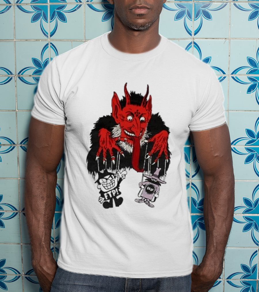FTP Krampus Devil Puppet Master With FTP Characters T-Shirt