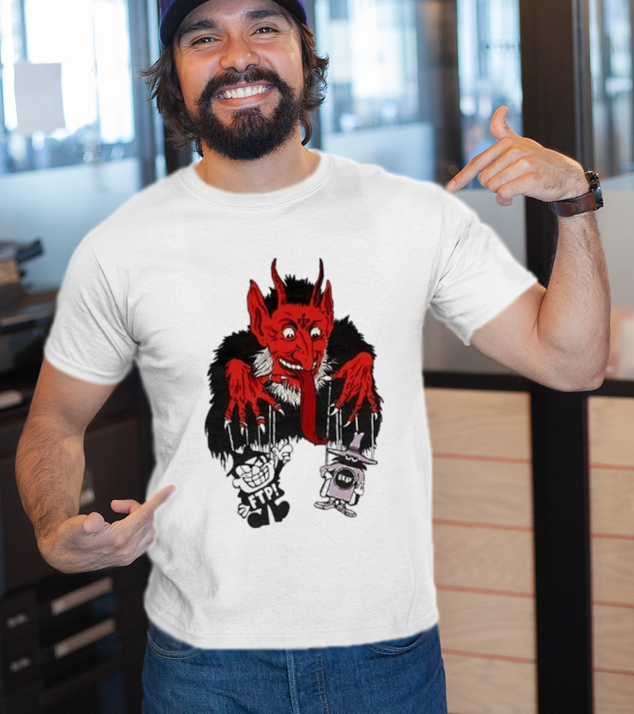 FTP Krampus Devil Puppet Master With FTP Characters T-Shirt