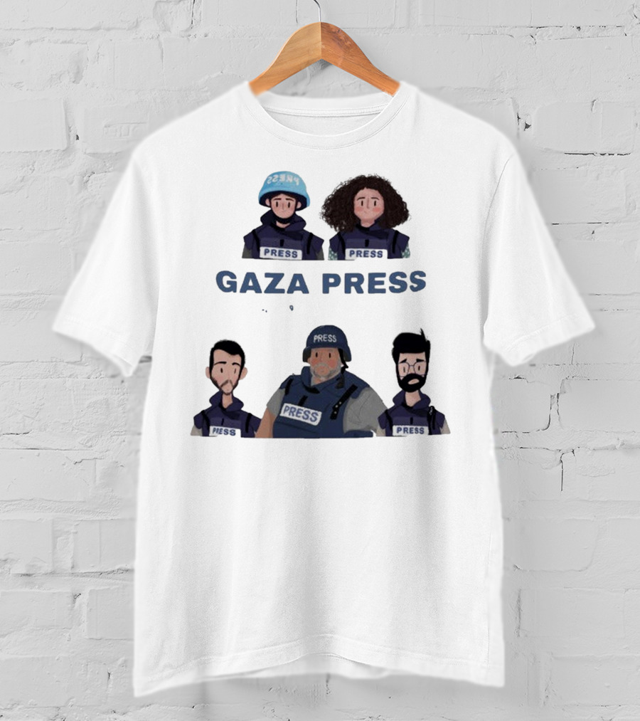 Gaza Press Heroes Cartoon Characters PRESS T-Shirt