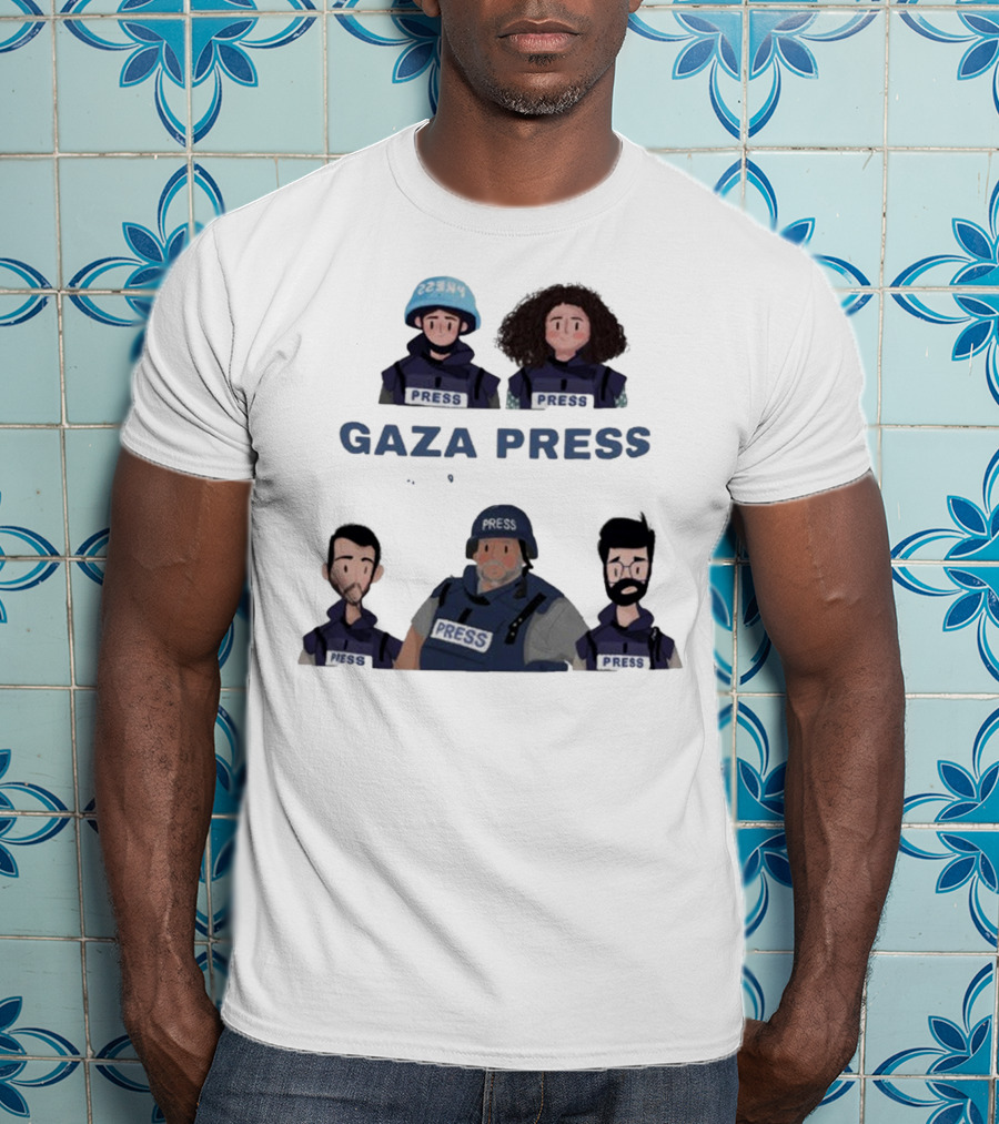 Gaza Press Heroes Cartoon Characters PRESS T-Shirt