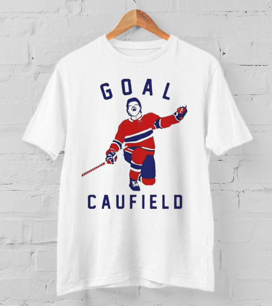 Goal Caufield Hockey Player Celebration T-Shirt