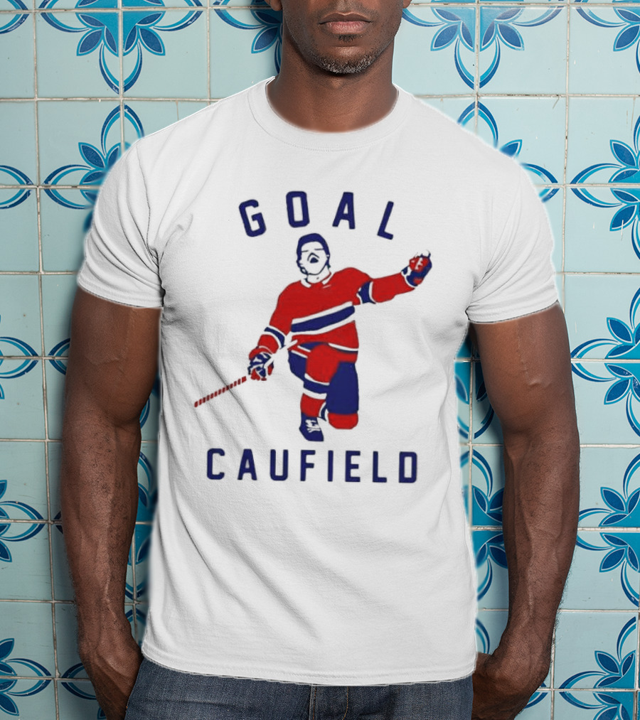 Goal Caufield Hockey Player Celebration T-Shirt