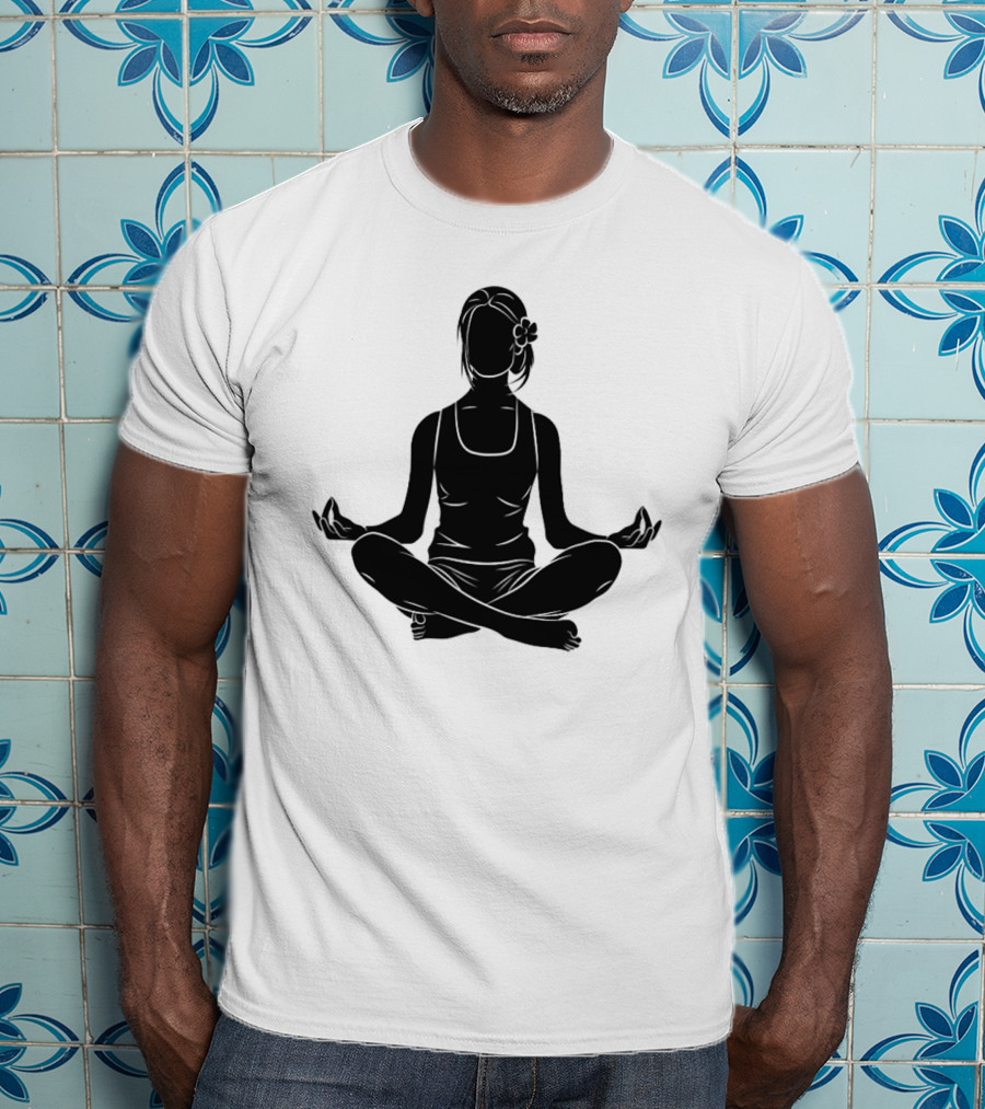 Namast'ay Home Get High Weed Yoga Meditation Pose T-Shirt