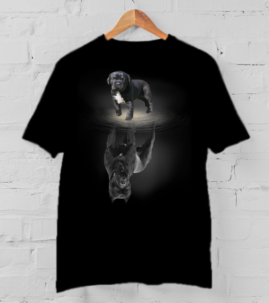 Cane Corso Italian Mastiff Reflection Mirage Visual Concept T-Shirt