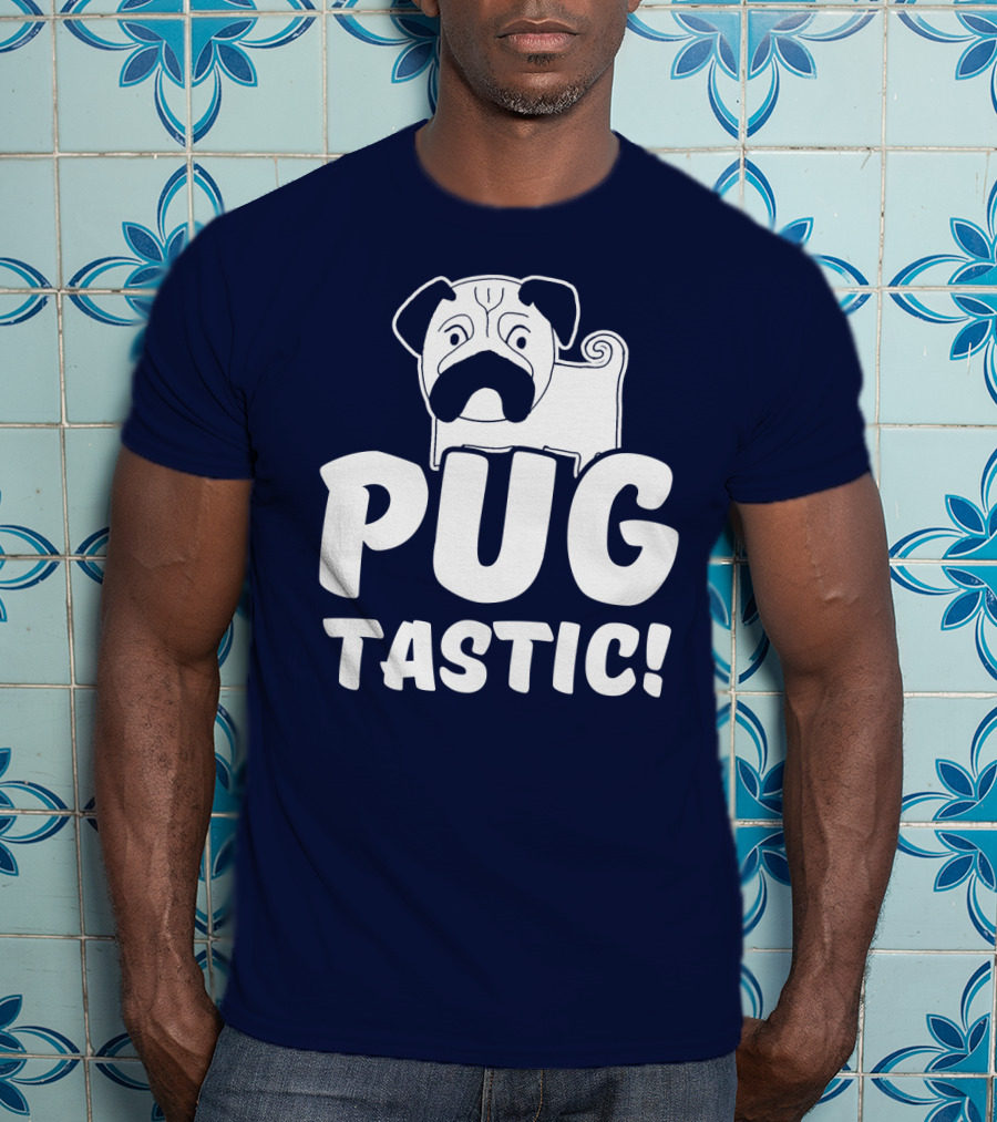 Pug Tastic Bold Cartoon Dog T-Shirt