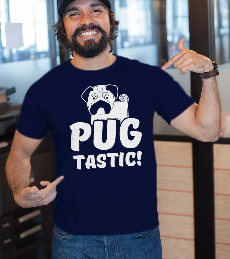 Pug Tastic Bold Cartoon Dog T-Shirt