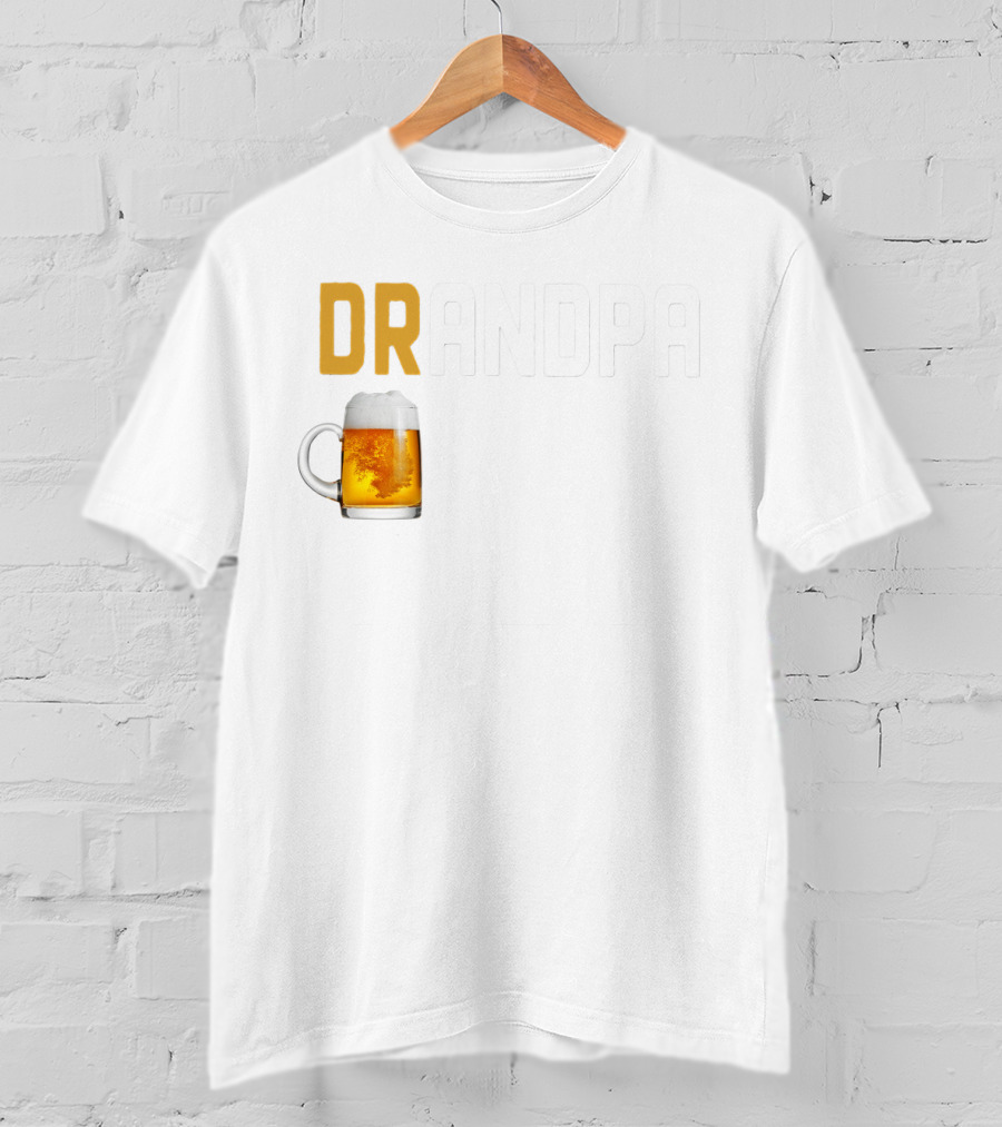 Grandpa Beer Mug DRANDPA Like A Normal Grandpa Only Drinker T-Shirt